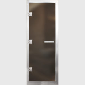 Дверь для хамама стекло бронза матовое
