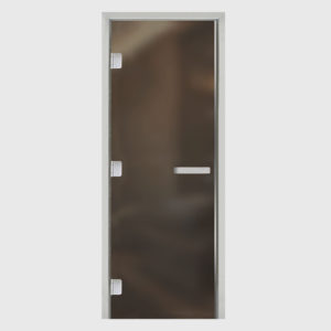 Дверь для хамама стекло бронза прозрачное без порога